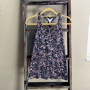 Lulu Lemon Cool Racerback Tank, Floral, Size 8